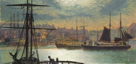Whitby al chiaro di luna, 1876